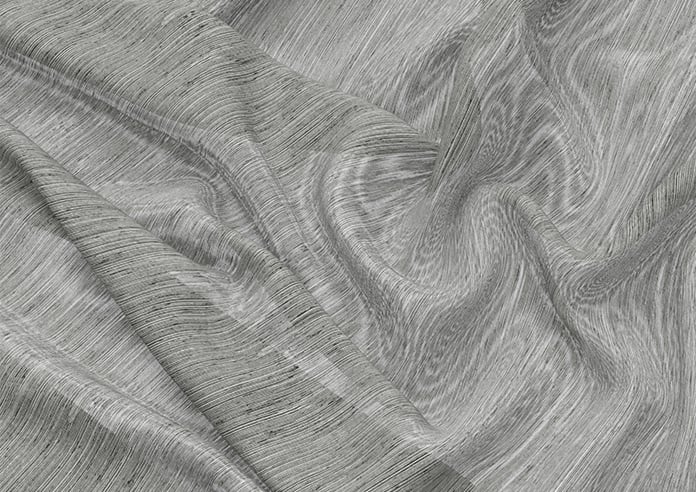 Sahara Voile, Metallic Grey - Motorised Roman Blind - Image 4